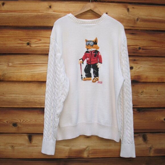 Akoo Slick Patrol Textured Knit Crew Neck Sweater